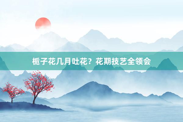 栀子花几月吐花？花期技艺全领会